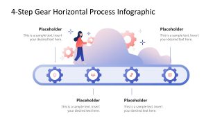 4-Step Gear Infographic Presentation Design 