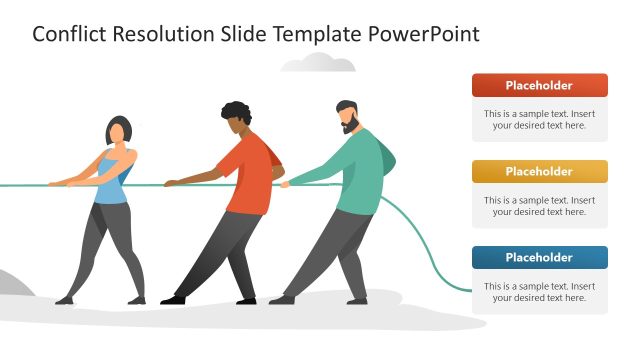 Customizable Conflict Resolution Metaphor PPT Template