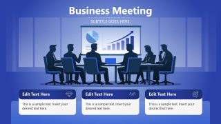 Business Meeting Presentation Diagram Slide 