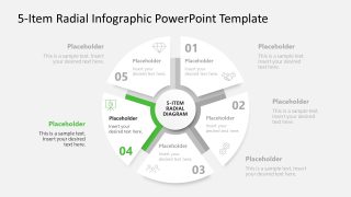 Creative 5-Item Radial Infographic Template