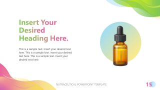 Nutraceutical PPT Slide Template Layout