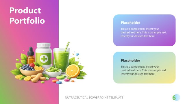 Product Portfolio Slide with Two Blocks
