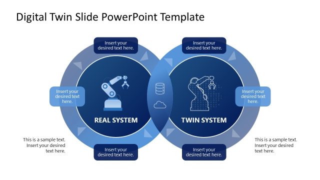 Digital Twin Diagram PowerPoint Template