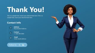 Thank You Presentation Template Slide 