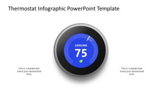 Editable Thermostat Infographic PPT Template