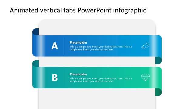 Editable Animated Vertical Tabs PPT Template