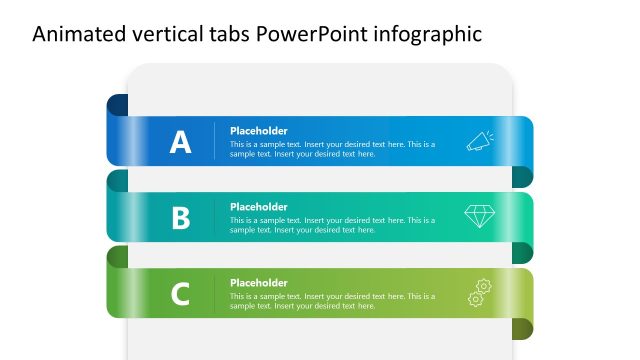 Customizable Animated Vertical Tabs Infographic PPT Template