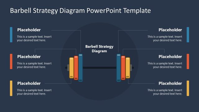 Barbell Strategy Diagram PPT Layout