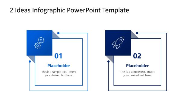 2 Ideas Infographic PowerPoint Template