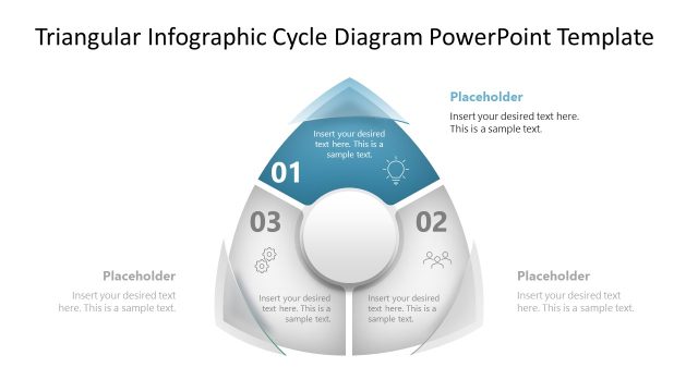 Triangular Infographic Cycle Diagram Layout