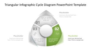 Triangular Infographic Cycle Diagram Slide Layout 