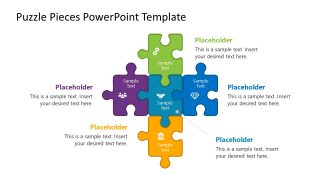Puzzle Pieces Template Infographics Slide 