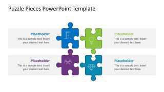 Customizable Puzzle Pieces Slide Design 