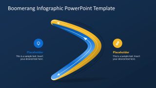 Boomerang Infographic PowerPoint Slide Layout 