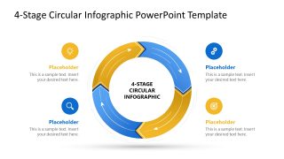 4-Stage Circular Infographic Slide Template