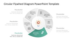 Circular Flywheel Diagram Template for Presentation