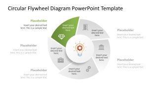 Circular Flywheel Diagram Template PPT Layout 