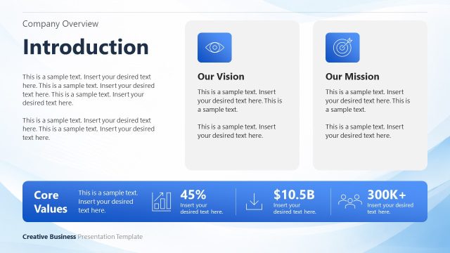 Editable Introduction Slide – Creative Business PPT Layout