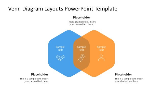 Hexagon Venn Diagram Layouts PPT Template