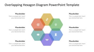 Overlapping Hexagon Diagram Slide Layout 