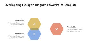 Overlapping Hexagon Diagram Template Design 