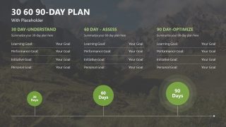 30 60 90 day plan PPT Presentation Template for Executives 