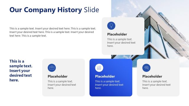 Company History Visualization Slide – Business Presentation Template