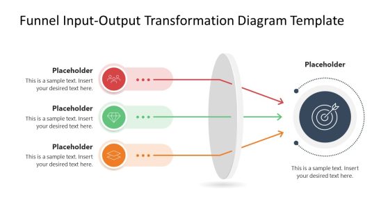 Funnel Input Output Transformation Diagram Slide 