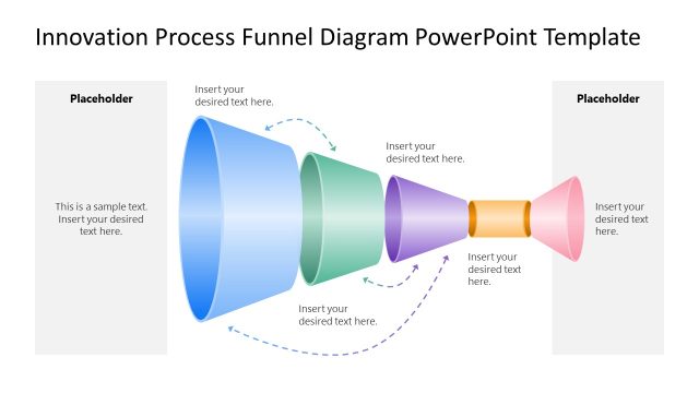 Innovation Process Funnel Diagram Slide for Presentation