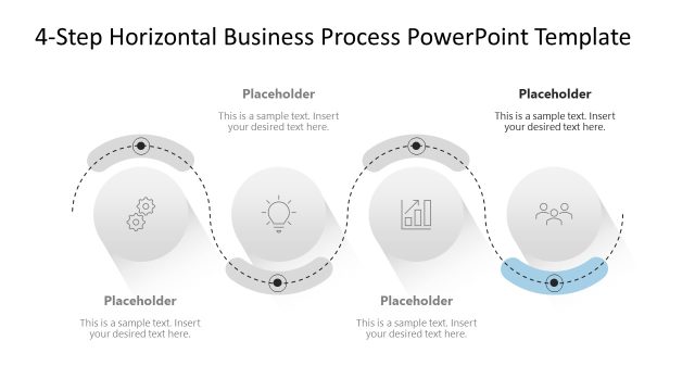 4-Step Business Process Diagram Template