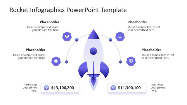 Rocket Infographics PPT Template Layout