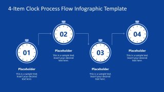 4-Item Process Flow Infographic Template Layout 