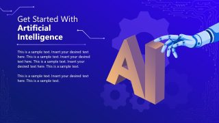 Editable AI Training Template Slide 