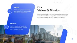 Blue & White Business Template for Presentation 