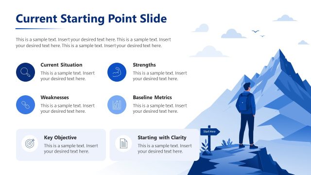 Current Starting Point Slide with Infographics