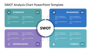 Colorful Layout - SWOT Analysis Chart Slide Template