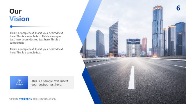 Our Vision Presentation Slide with Image