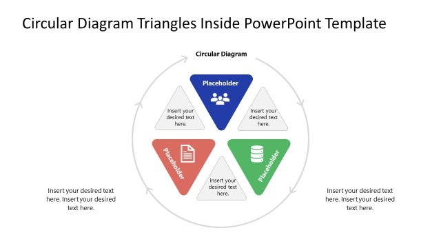Circular Diagram Triangles Inside PowerPoint Template