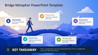 Editable Bridge Metaphor PPT Template