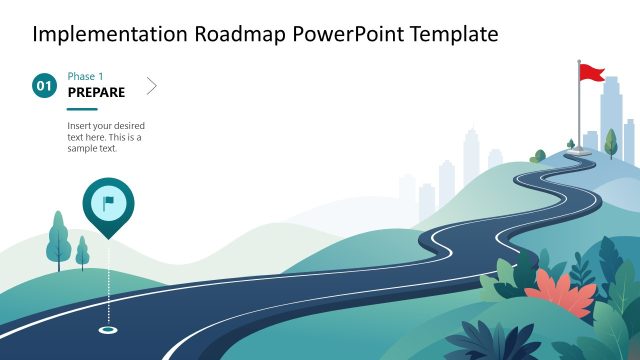 Customizable Implementation Roadmap PPT Template