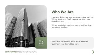 Customizable Soft Squares PPT Template