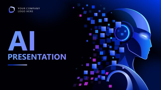 AI Presentation Template Cover Slide