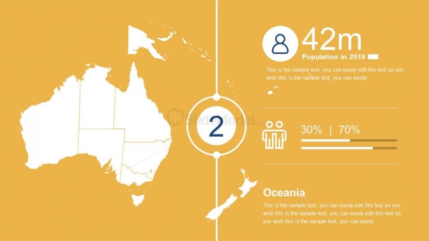 Oceania Map Templates for Australia