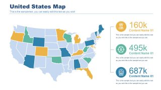 USA Map PowerPoint Template