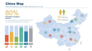 PowerPoint Country Map of China 