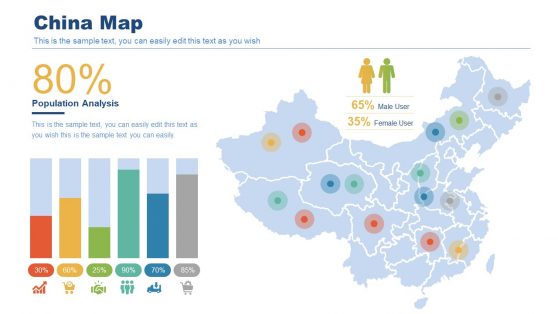 Editable China Map in PowerPoint
