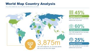 Editable World Map PowerPoint for Countries 