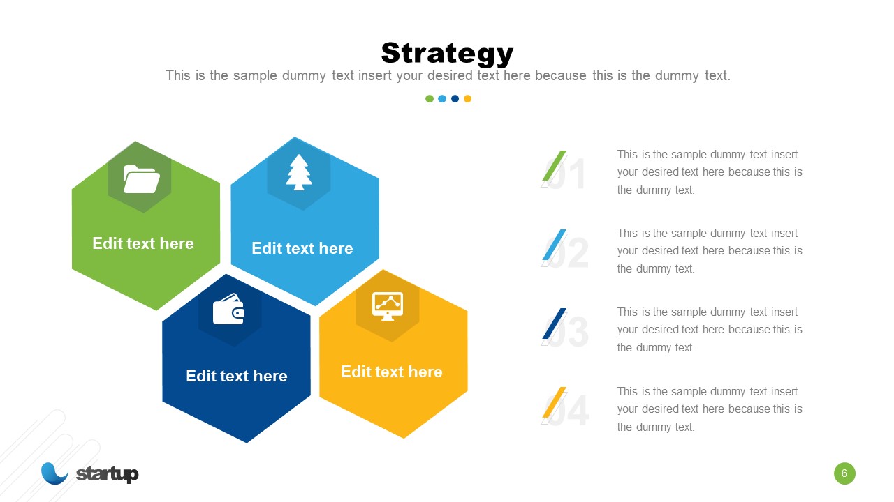 Business Strategy Diagram Template Slidemodel