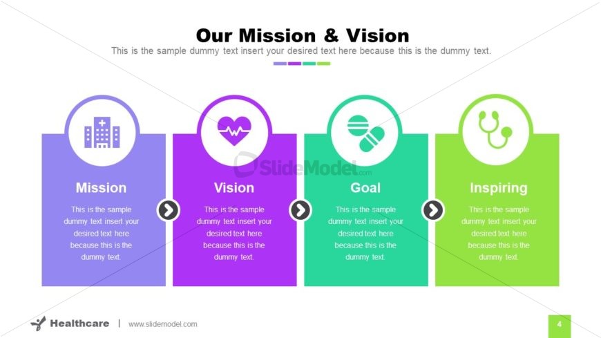 4 Segments Healthcare Infographics