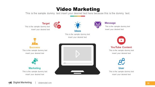 Video Marketing Presentation Infographics